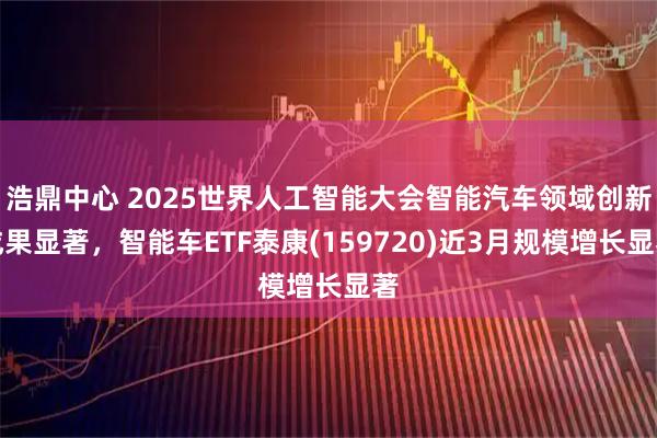 浩鼎中心 2025世界人工智能大会智能汽车领域创新成果显著,智能车ETF泰康(159720)近3月规模增长显著